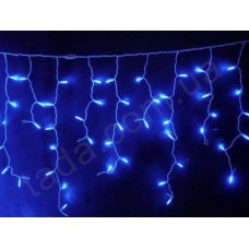 Гирлянда Уличная Бахрома 100 LED 8 мм на БП Синяя