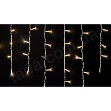 Гирлянда Уличная Бахрома 100 LED 8 мм на БП Тепло-Белая