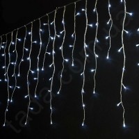 Гирлянда Бахрома 120 LED 8 мм на ЧП Белая