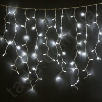 Гирлянда Бахрома 120 LED 8 мм на ЧП Белая