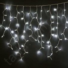 Гирлянда Бахрома 120 LED 5 мм на ЧП Белая