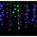 Гирлянда Бахрома (сосулька-штора) 120 LED 5 мм на ЧП Разноцветная