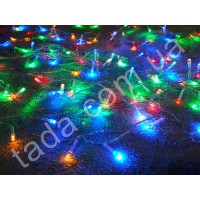 Гирлянда Бахрома 120 LED 8 мм на ЧП Разноцветная