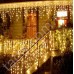 Гирлянда Бахрома (сосулька-штора) 120 LED 5 мм на ПП Тепло-Белая