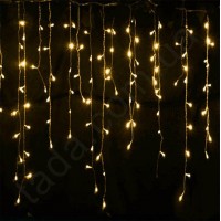 Гирлянда Бахрома 120 LED 5 мм на ПП Тепло-Белая