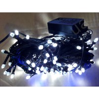 Гирлянда Кристалл 100 LED 5 мм на ЧП Белая