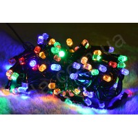 Гирлянда Кристалл 100 LED 8 мм на ЧП Разноцветная