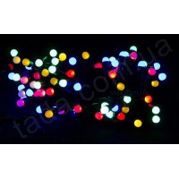 Гирлянда Матовая 200 LED 5 мм на ЧП Разноцветная