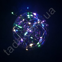 Гирлянда Роса 30LED на Батарейках Разноцветная на проволоке