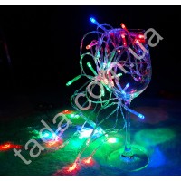 Гирлянда RGB 40LED на Батарейках Разноцветная на ПП