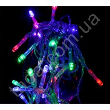 Гирлянда RGB 40LED на Батарейках Разноцветная на прозрачном проводе