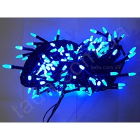 Гирлянда Иголка (Рис) 200 LED 5 мм на ЧП Синяя