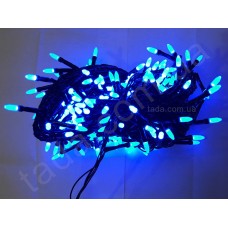 Гирлянда Иголка (Рис) 100 LED 5 мм на ЧП Синяя
