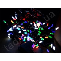 Гирлянда Иголка (Рис) 200 LED 5 мм на ЧП Разноцветная