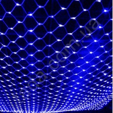 Гирлянда Сетка 120 LED 5 мм 1,5м/1,5м на ПП Синяя