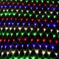 Гирлянда Сетка Ягодка 120 LED 8 мм 1,5м/1,5м на ЧП Разноцветная