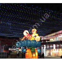 Гирлянда Сетка Ягодка 120 LED 8 мм 1,5м/1,5м на ЧП Разноцветная