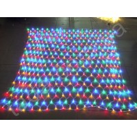 Гирлянда Сетка Ягодка 120 LED 8 мм 1,5м/1,5м на ЧП Разноцветная