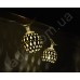 Гирлянда 20 LED металлические шарики Золотые на ПП