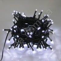 Гирлянда Уличная Нить 100 LED 8 мм на ЧП Белая