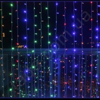Гирлянда Водопад 320 LED 5 мм 3м/2м Разноцветная