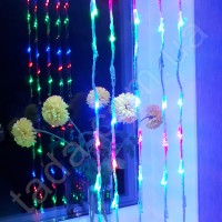 Гирлянда Водопад 320 LED 5 мм 3м/2м Разноцветная