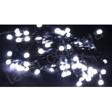 Гирлянда Ягода 100 LED 8 мм на ЧП Белая
